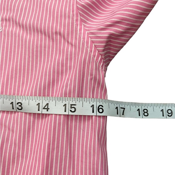 Lauren Ralph Lauren Women Stripe Pink Button Down Shirt Small - Picture 5 of 6